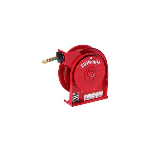 Reelcraft 1/4" Hose Diameter, 25' Length, 200 psi Max. Pressure, Aluminum, Red TW5425 OLP - main